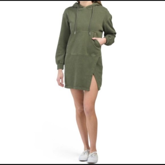 7 FOR ALL MANKIND hoodie dress SIZE XS - Picture 1 of 6